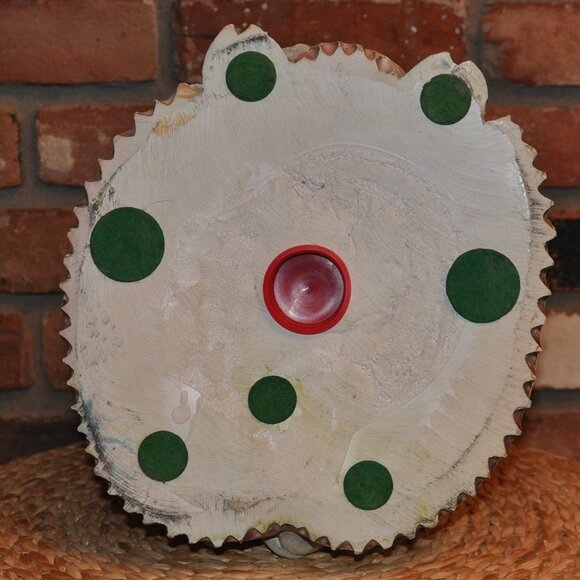 Jumbo 14" Vintage 70 Large Hand Painted Dress Pig Piggy Bank Ceramic Chalk ware - Picture 10 of 13